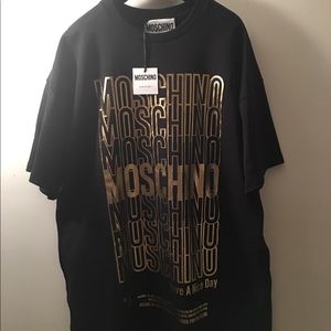 AUTHENTIC MOSCHINO PRINTED COTTON T-SHIRT DRESS.